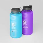 4 Shows of Sport Bottle Mockup