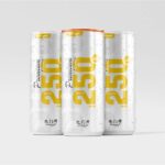 4 Sights of 250ml Soda Can Mockups