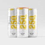 4 Sights of 250ml Soda Can Mockups