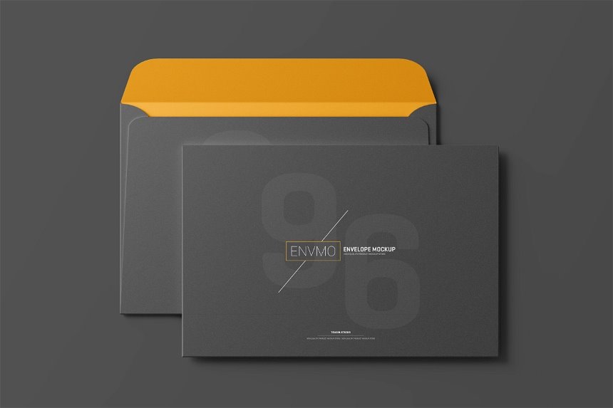 4 Sights of 6×9 Inch Envelope Mockup
