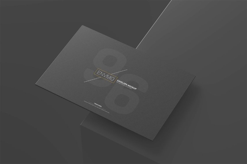 4 Sights of 6×9 Inch Envelope Mockup