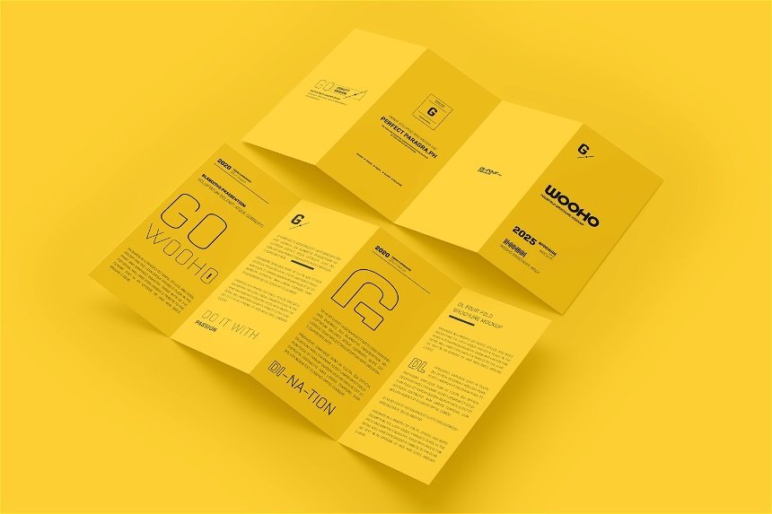 4 Sights of DL 4 Fold Brochure Mockup mockup preview