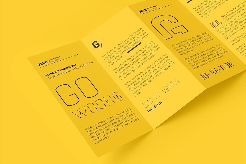 4 Sights of DL 4 Fold Brochure Mockup mockup preview