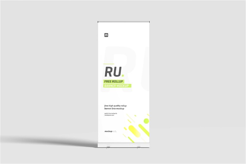 4 Sights of Roll Up Banner Mockup mockup preview