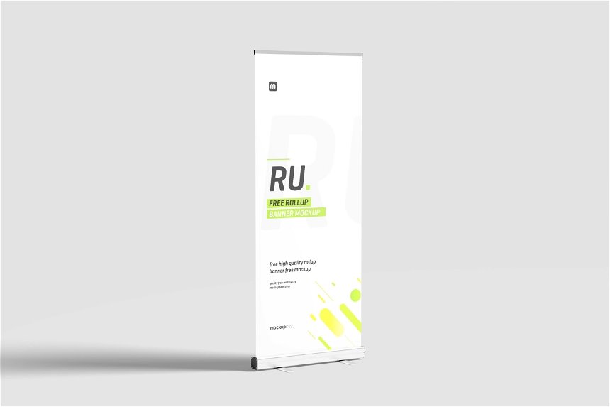 4 Sights of Roll Up Banner Mockup mockup preview
