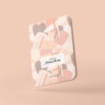 4 Sights of Sleek Rounded Corner Notebook Mockup mockup preview