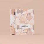 4 Sights of Sleek Rounded Corner Notebook Mockup mockup preview