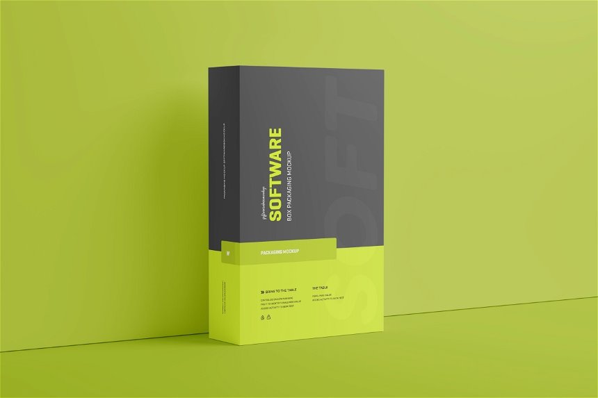 4 Sights of Software Box Mockup