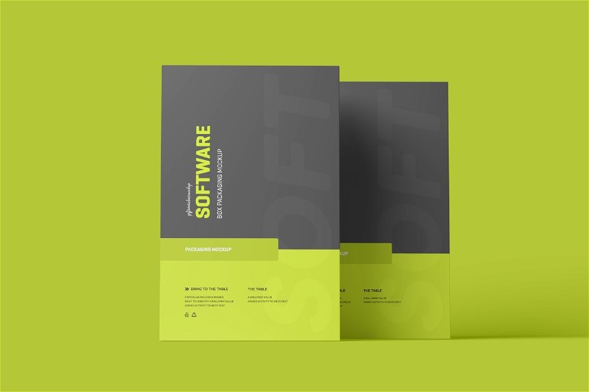 4 Sights of Software Box Mockup