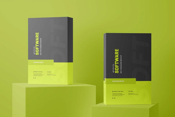 4 Sights of Software Box Mockup