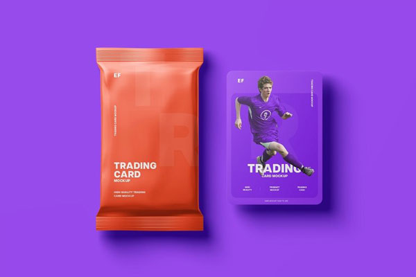 4 Sights of Trading Card Mockup