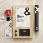 4 Stationery Mockups in Different Visions