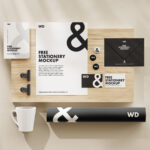 4 Stationery Mockups in Different Visions