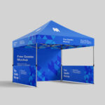 4 Varied Shots of Gazebo Mockup mockup preview