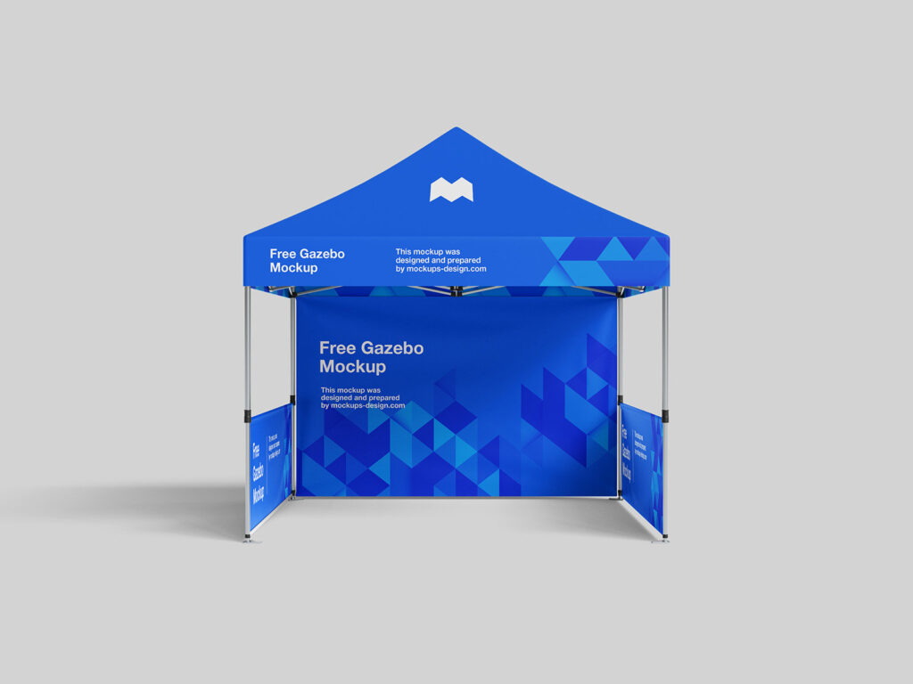 4 Varied Shots of Gazebo Mockup mockup preview