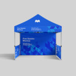 4 Varied Shots of Gazebo Mockup mockup preview