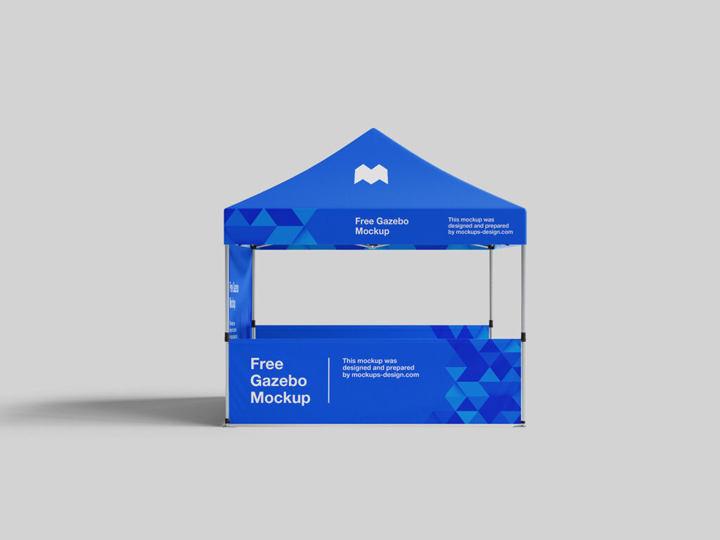 4 Varied Shots of Gazebo Mockup mockup preview