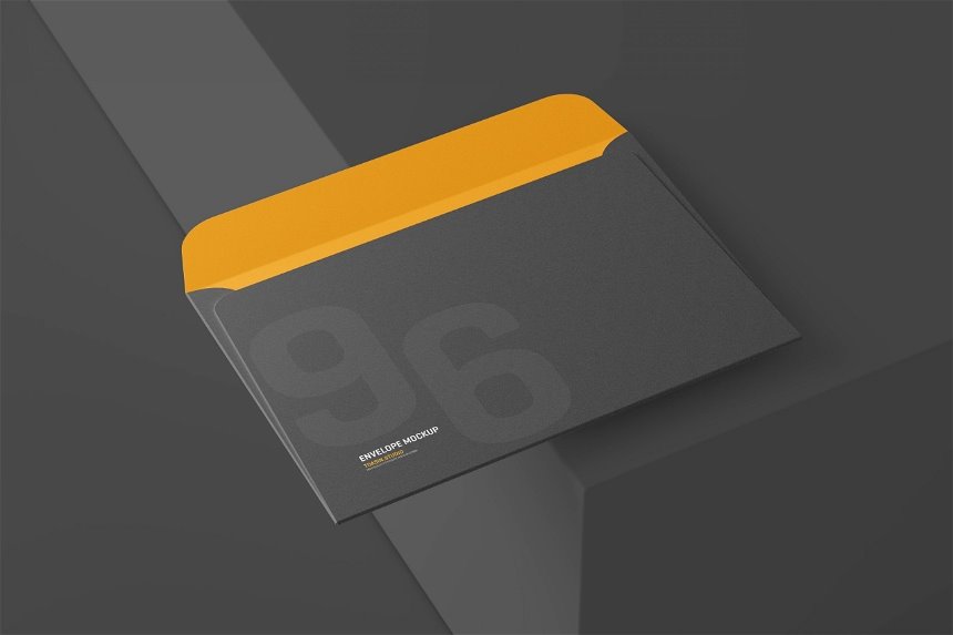 4 Varied Showcases of Envelope Mockup