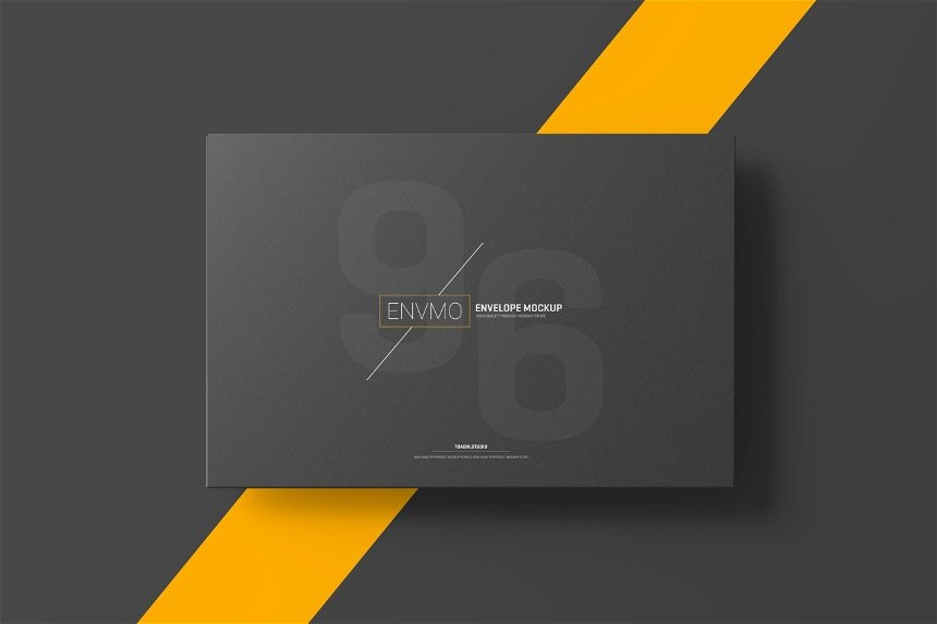 4 Varied Showcases of Envelope Mockup