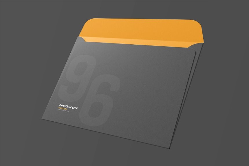 4 Varied Showcases of Envelope Mockup