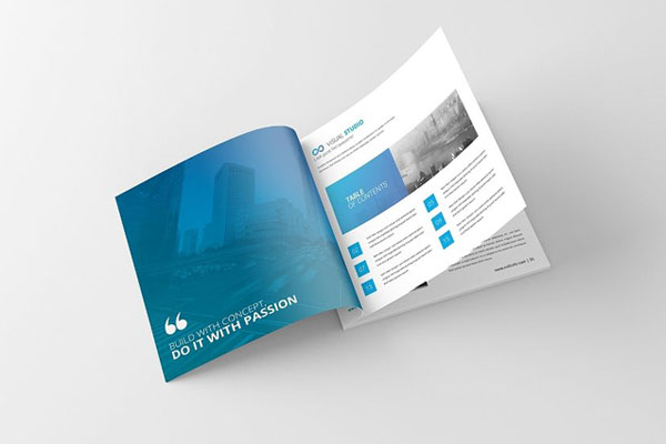 4 Varied Sights of Square Magazine Mockup