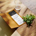 4 Various Showcases of Menu Cover Mockup