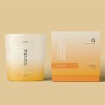 4 Views of Candle Glass Mockup