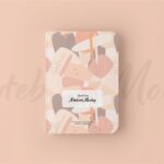 4 Views of Rounded Corner Notebook Mockup