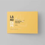 4 Visions of Invitation Card Mockup with Envelope