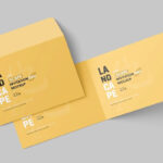 4 Visions of Invitation Card Mockup with Envelope