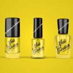 4 Visions of Nail Polish Bottle Mockup