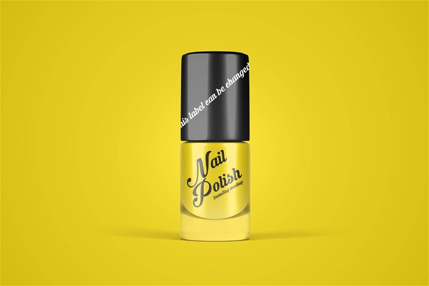 4 Visions of Nail Polish Bottle Mockup