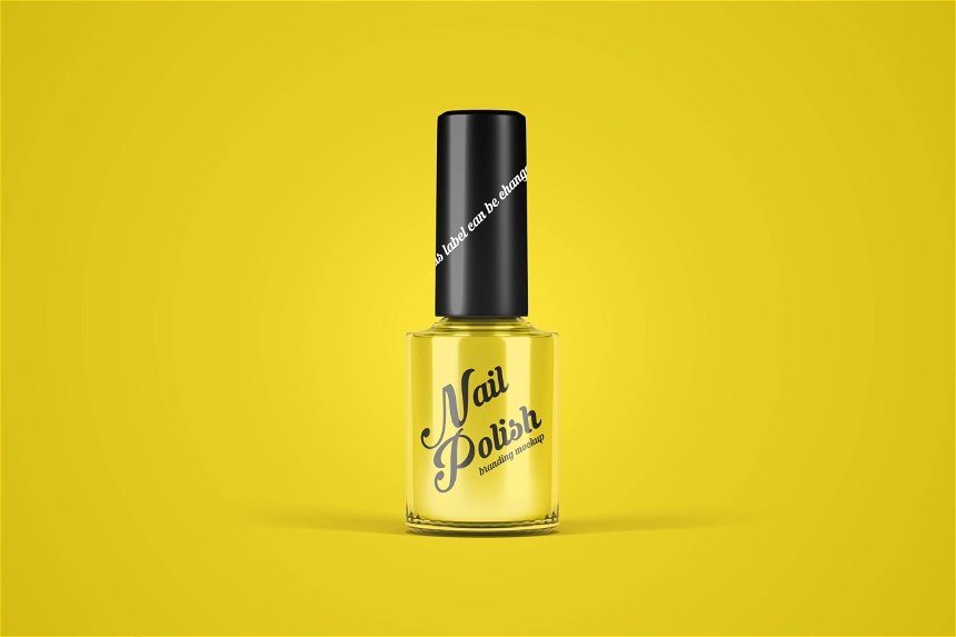 4 Visions of Nail Polish Bottle Mockup