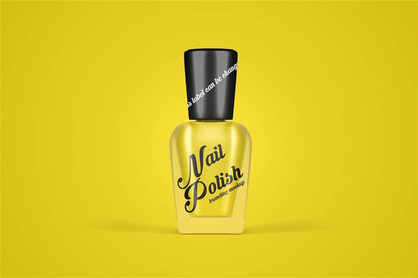 4 Visions of Nail Polish Bottle Mockup