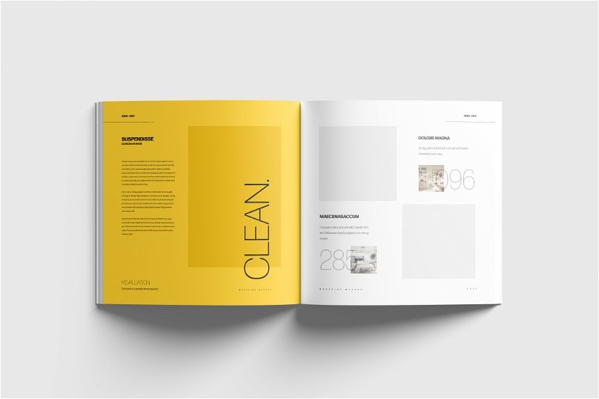 4 Visions of Square Magazine Mockup mockup preview