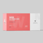 4 Visions of Wide Rectangle Box Mockup