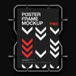 4 Wall Mounted A4, A3 Poster Mockups in Varied Shots