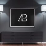 48 X 36 Inch Modern Poster Mockup