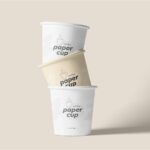 4oz Paper Cup Mockup in 4 Shots