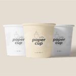 4oz Paper Cup Mockup in 4 Shots