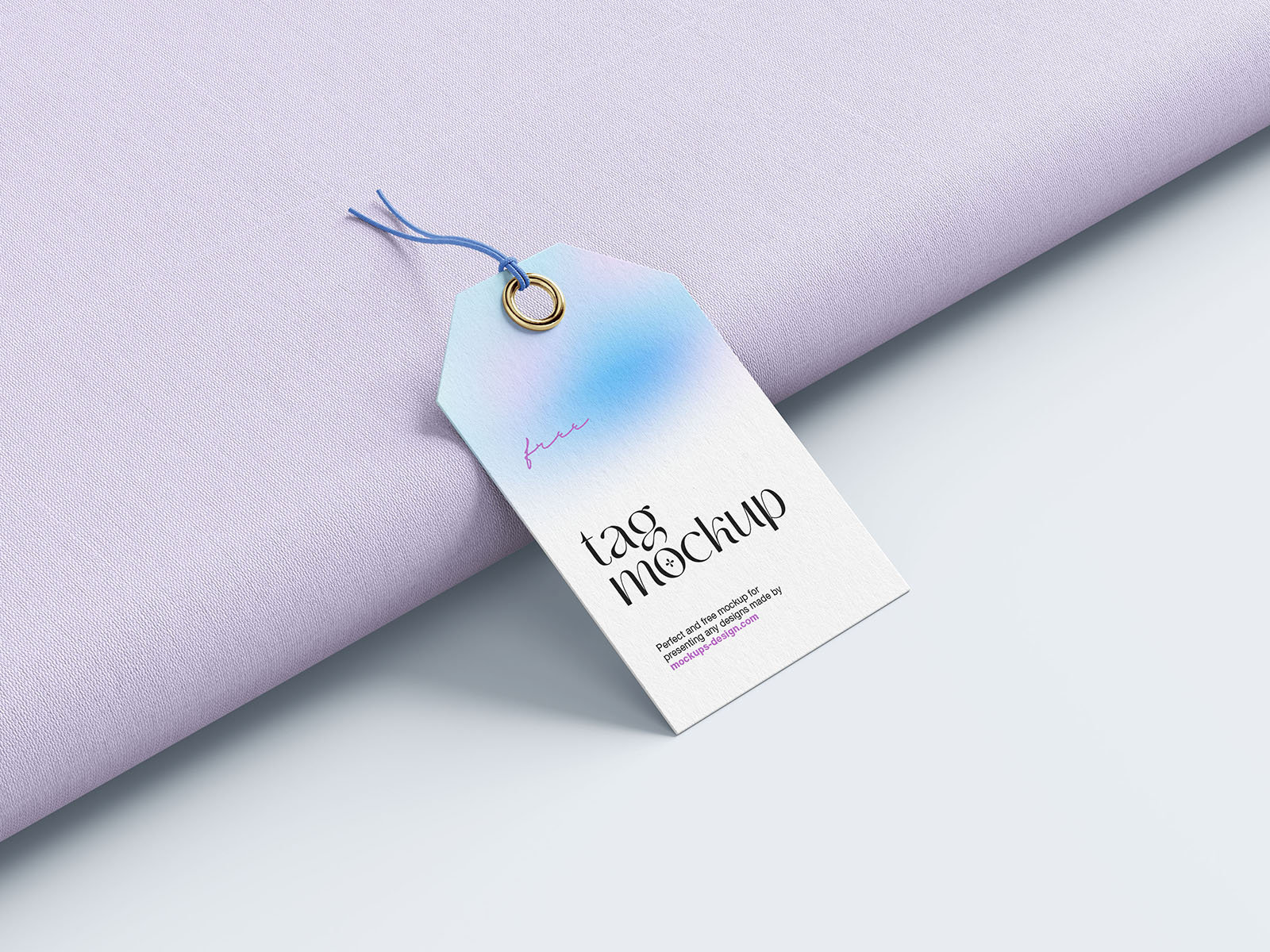 5 Close-up Shots of Label Tag Mockups FREE PSD