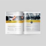 5 Different Views of US Letter Magazine Mockup