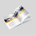5 Different Views of US Letter Magazine Mockup