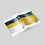 5 Different Views of US Letter Magazine Mockup