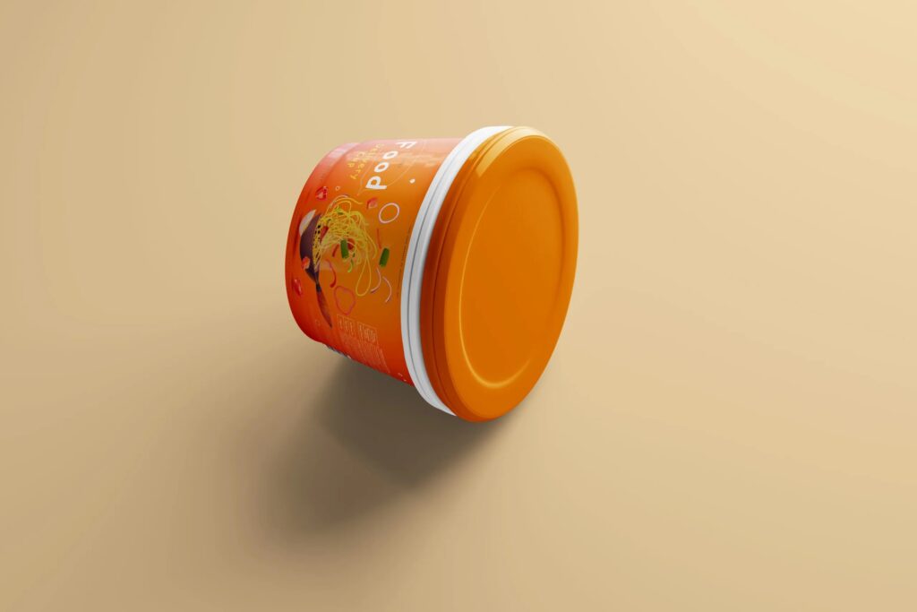 5 Food Delivery Cup Mockups in Varied Sights