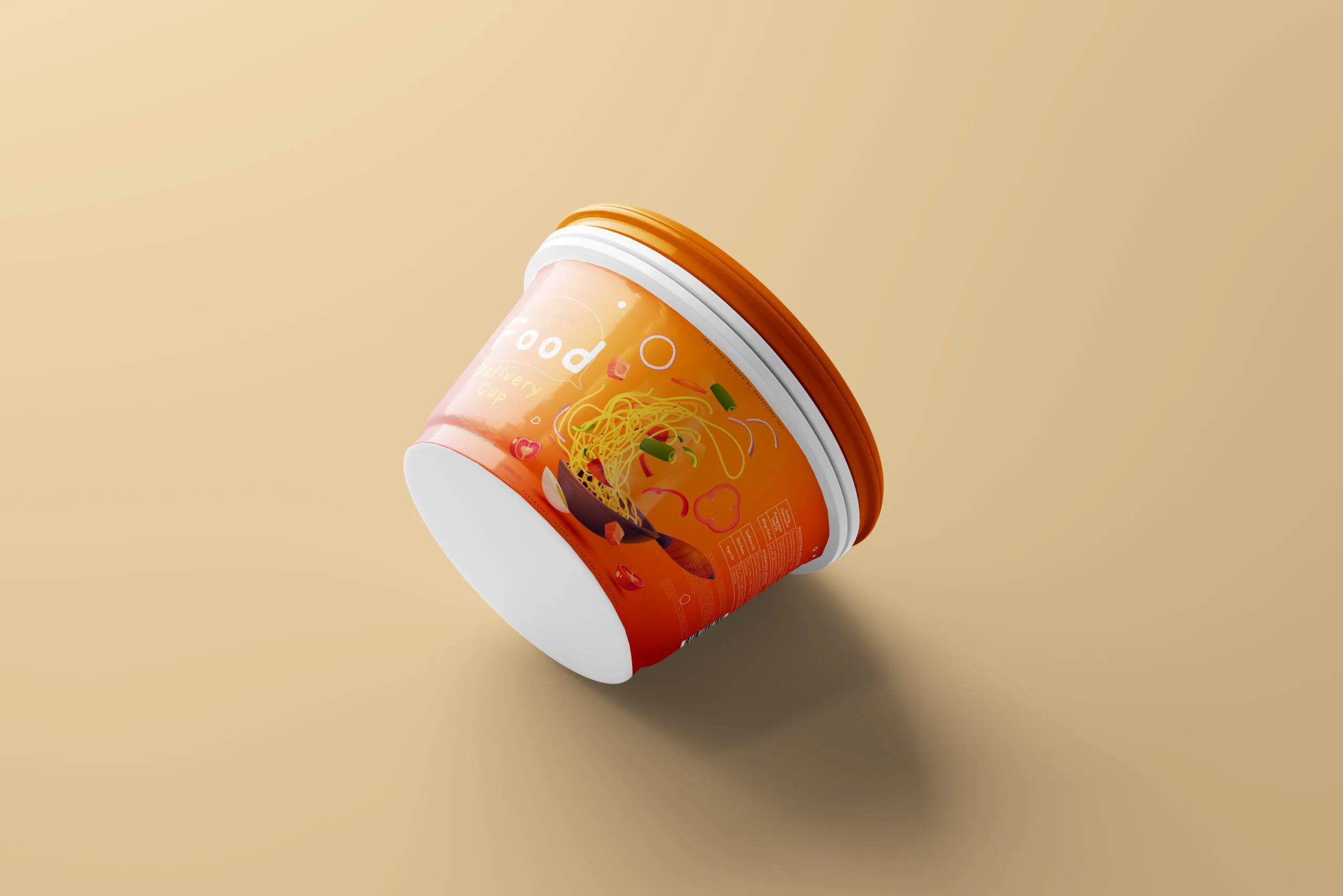 5 Food Delivery Cup Mockups in Varied Sights FREE PSD