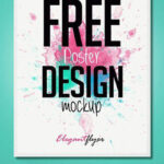 5 Front View Vertical Poster Design Mockups