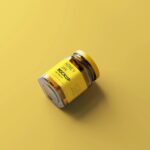5 Honey Jar Mockups with Lid in Various Views