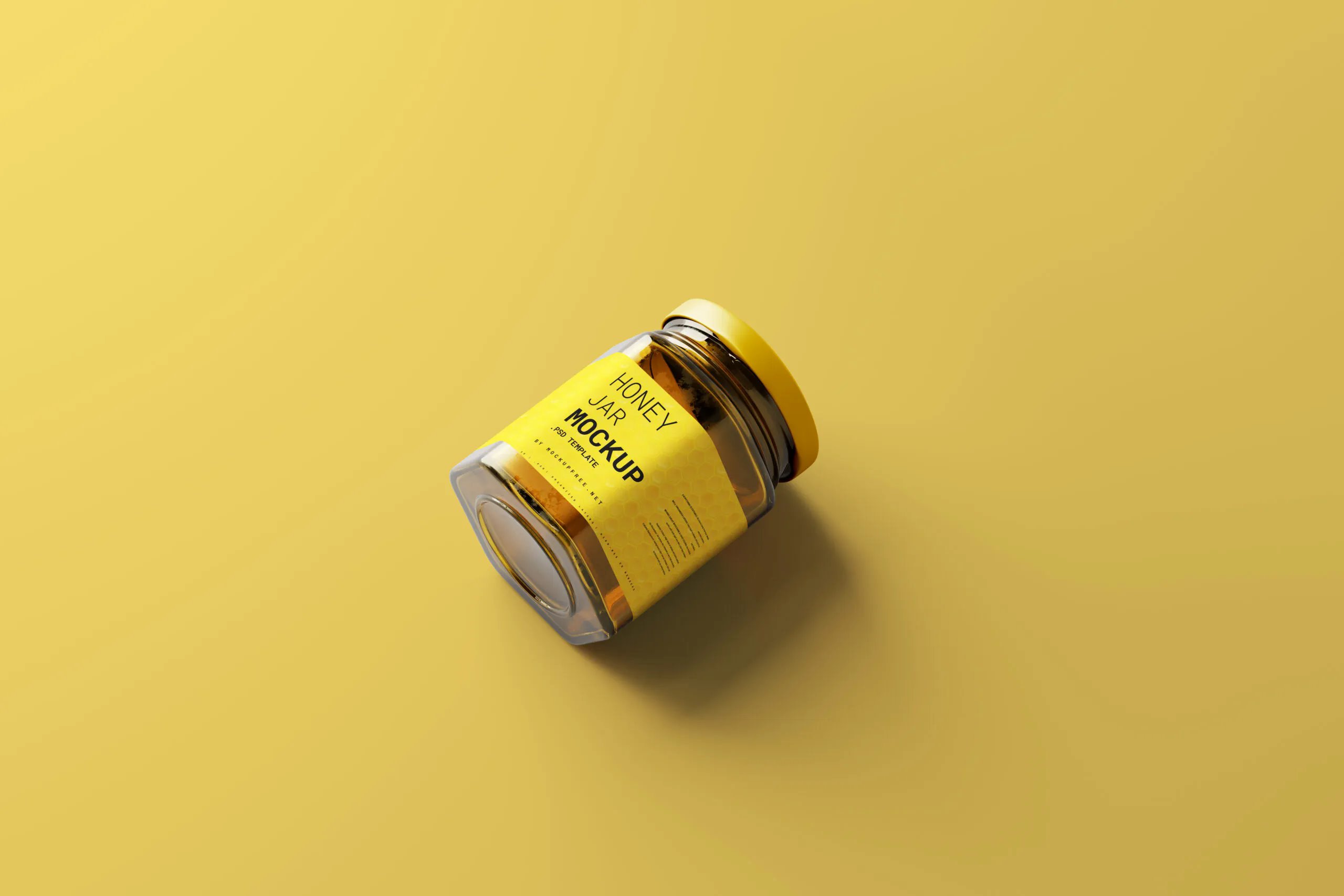 5 Honey Jar Mockups with Lid in Various Views FREE PSD