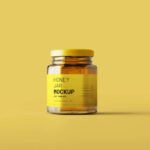 5 Honey Jar Mockups with Lid in Various Views